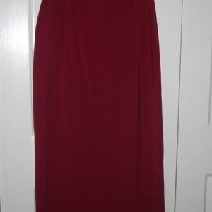 Red Straight Skirt